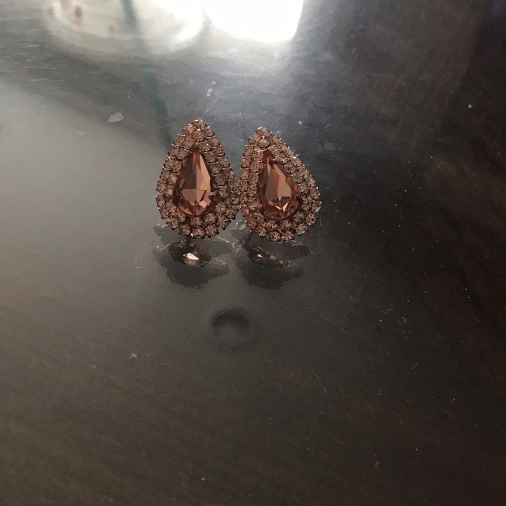 Rose gold earrings